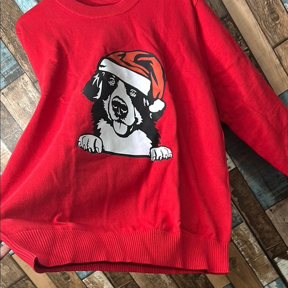 Women’s XL red cotton santa paws Christmas  Sweater - Picture 9 of 15